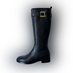 See By Chloe Logoplaqu Boots Black NWB Size 37.5 Texan Calf